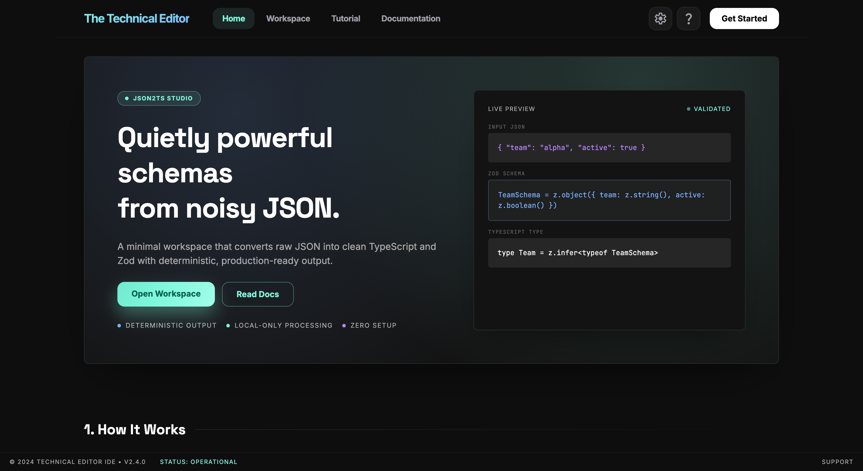 JSON to TypeScript Transformer Preview